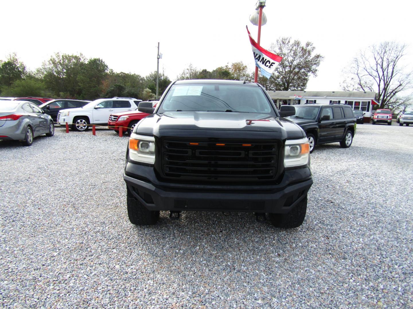 2014 Black /Gray GMC Sierra 1500 SLE Crew Cab 4WD (3GTU2UEC3EG) with an 5.3L V8 OHV 16V engine, Automatic transmission, located at 15016 S Hwy 231, Midland City, AL, 36350, (334) 983-3001, 31.306210, -85.495277 - Photo#1